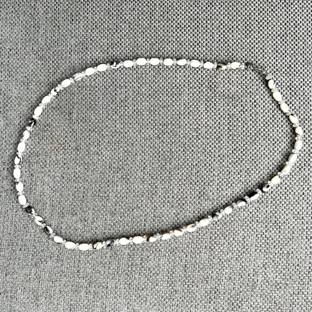 Ann Taylor Loft Chunky Beaded Long Necklace Coastal Feminine Summer Layer Travel